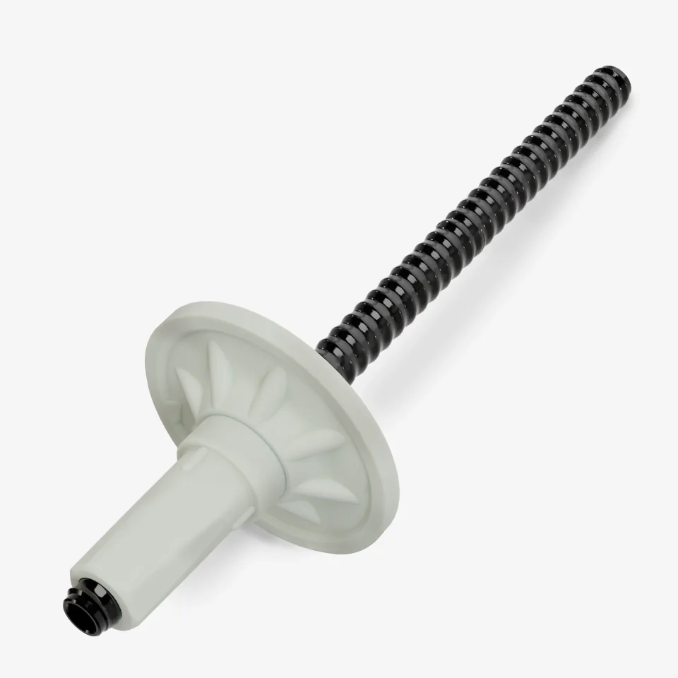 Reference illustration of a hollow GFRP bolt with an injection connection