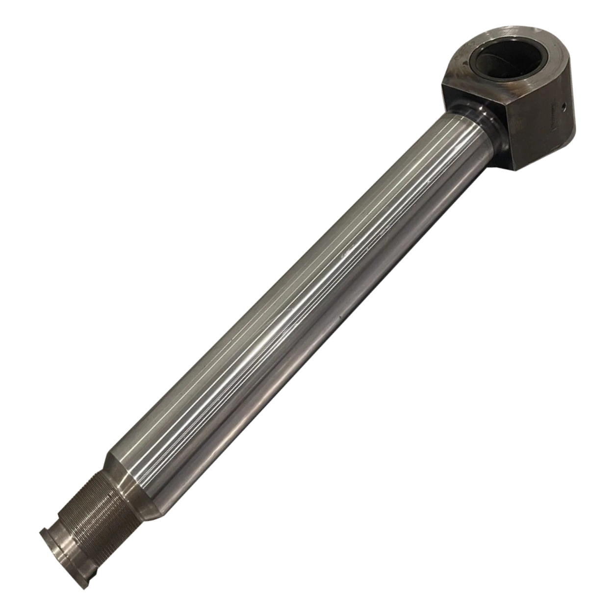 Photograph: polished hydraulic rod with an eye end