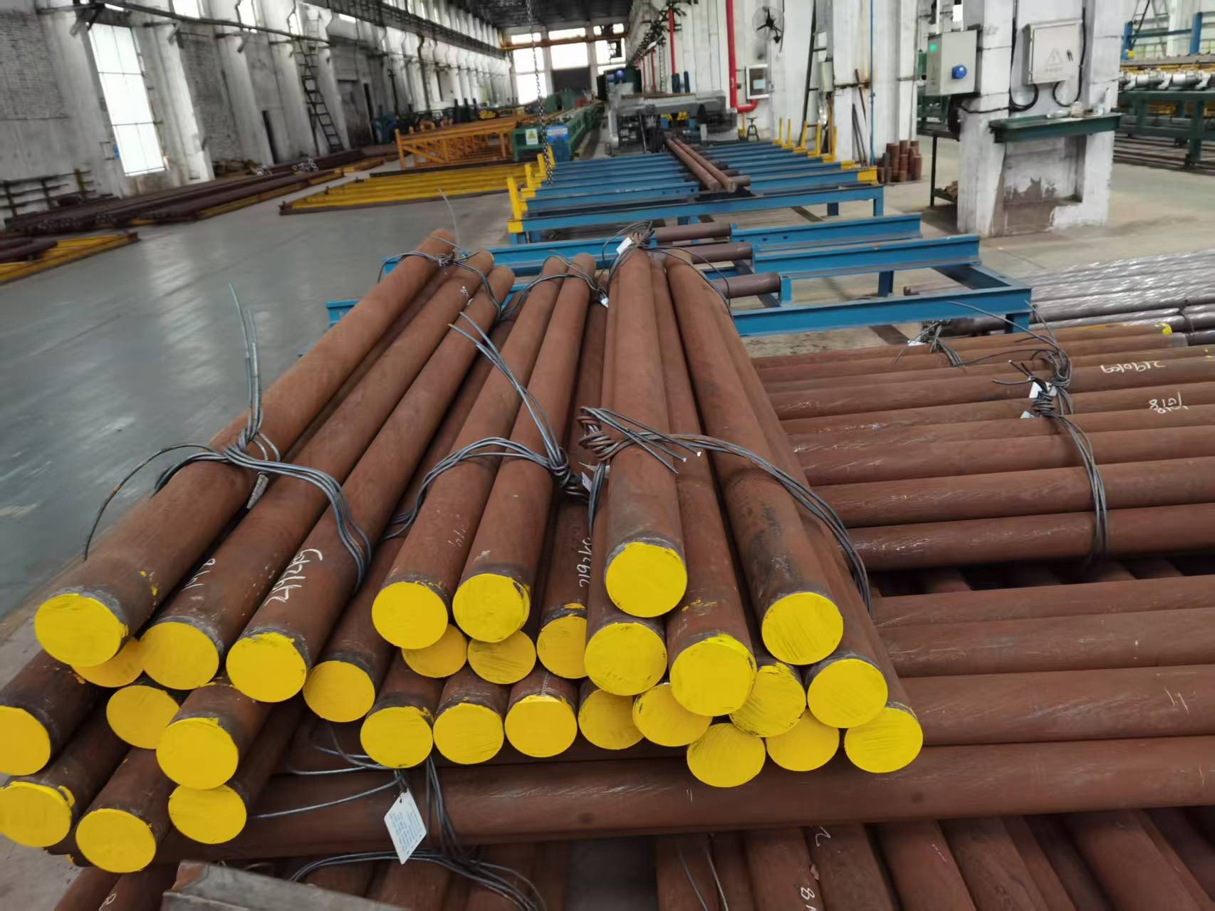 JOTAIN bundled steel rods with prepared yellow end faces for industrial use